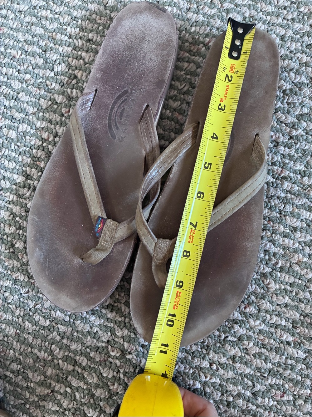 😎 Women’s Rainbow single layer narrow strap sandals - Picture 4 of 9